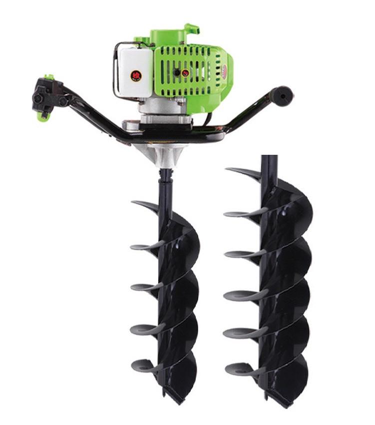 Мотобур Vorskla ПМЗ 52/100 в комплекте 1 шнек 100 мм и 1 шнек 200 мм