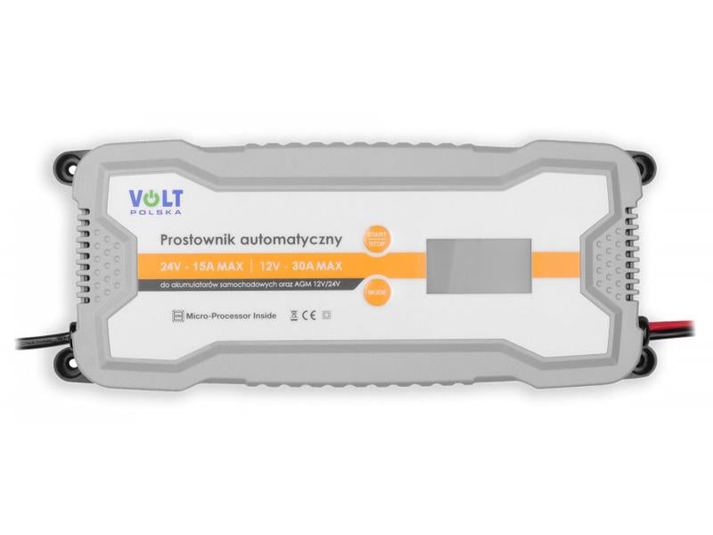 Зарядний пристрій Volt Polska 12/24V 30A LCD (23481)
