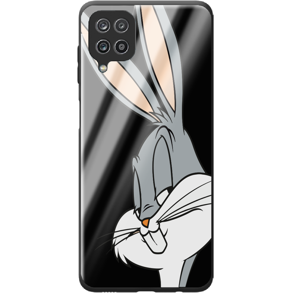 Чохол Boxface Samsung M225 Galaxy M22 Lucky Rabbit Чорний силікон зі склом (43528-bk81-44204)