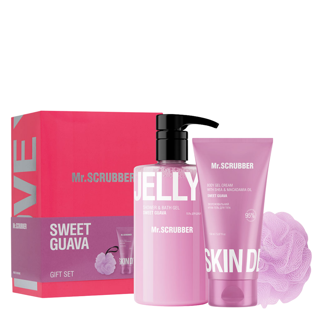 Подарунковий набір косметики для жінок Mr. Scrubber Gift Set Sweet Guava 3 продукти (13353400) Подарунковий набір косметики для жінок Mr. Scrubber Gift Set Sweet Guava 3 продукти (13353400)