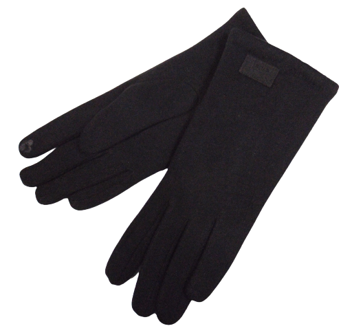 Перчатки сенсорные на махровом меху Anjela В177 р. 8 Черный (1704537066)