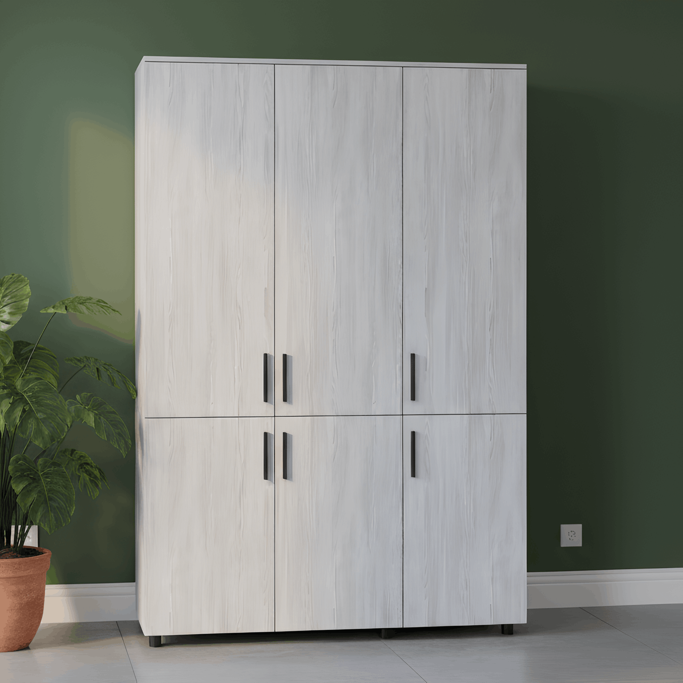 Шкаф для одежды Doros Торн 3 ДСП полки 135х51,6х200 см Сосна Натти (DRS-012078)