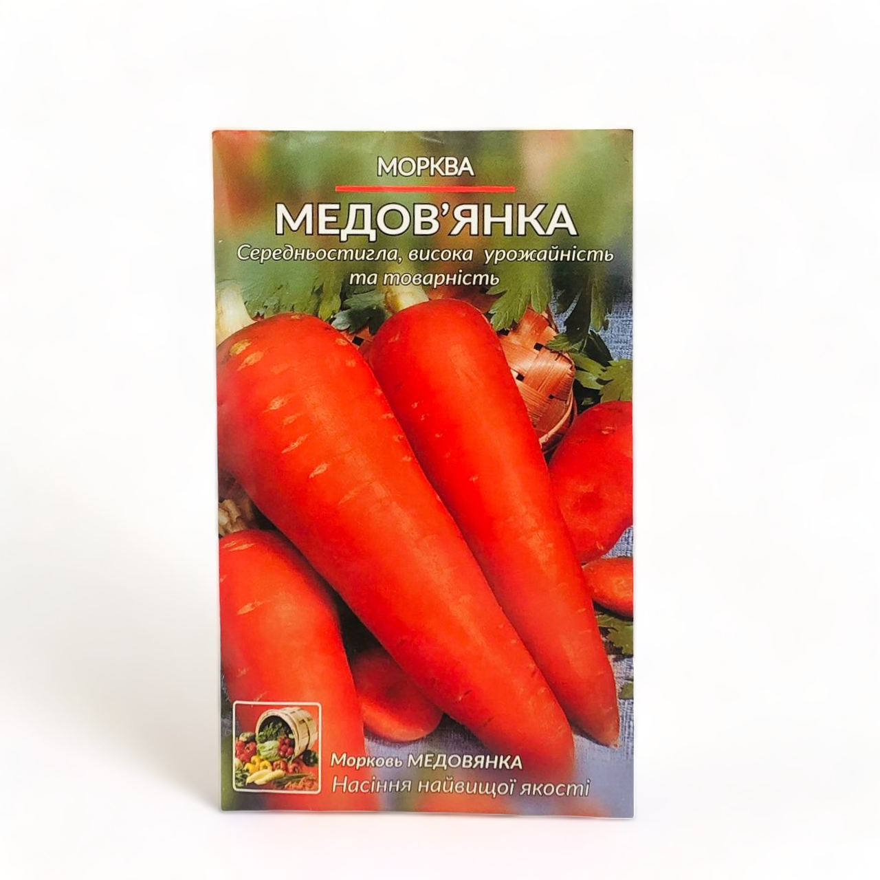 Насіння моркви Медовянка середньостигла 10 г (50140)