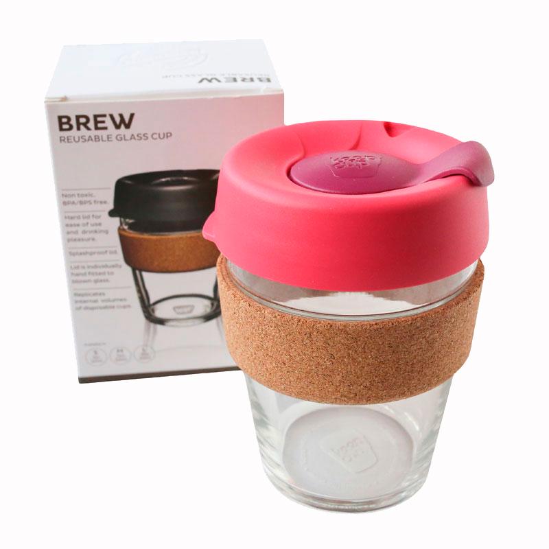 Чашка KeepCup Brew Flutter Cork 340 мл Красный - фото 2 Чашка KeepCup Brew Flutter Cork 340 мл Красный - фото 2