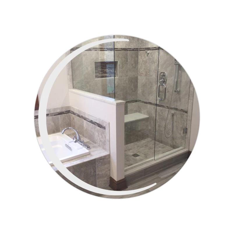 Дзеркало настінне кругле Qtap Robin LED R830 мм