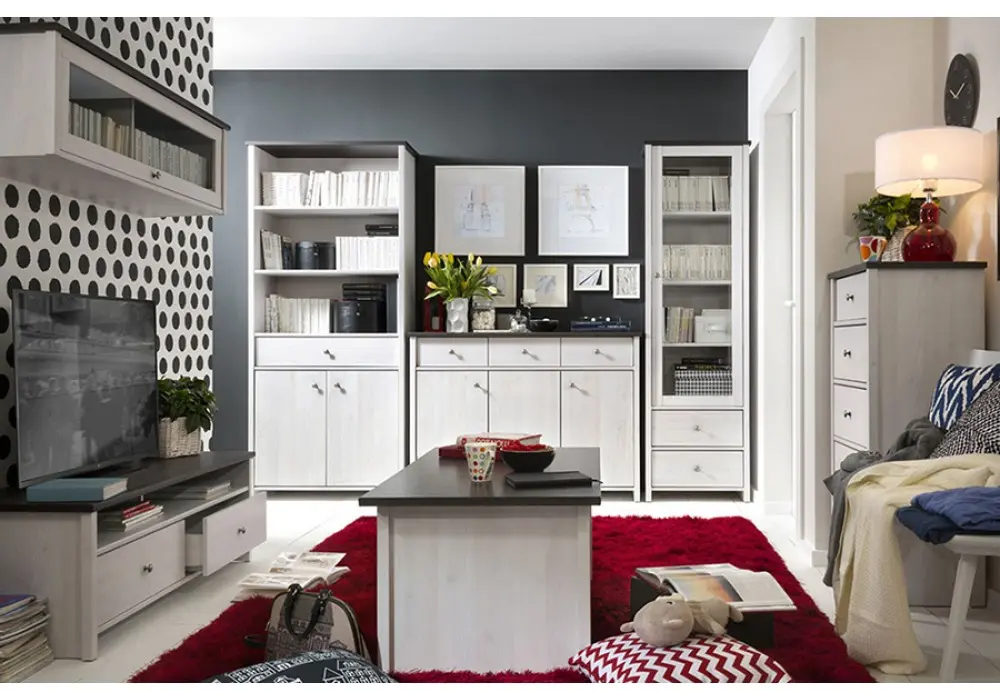 Комод в вітальню Gerbor Порто KOM4S з 4 висувними шухлядами з ДСП Білий - фото 5 Комод в вітальню Gerbor Порто KOM4S з 4 висувними шухлядами з ДСП Білий - фото 5