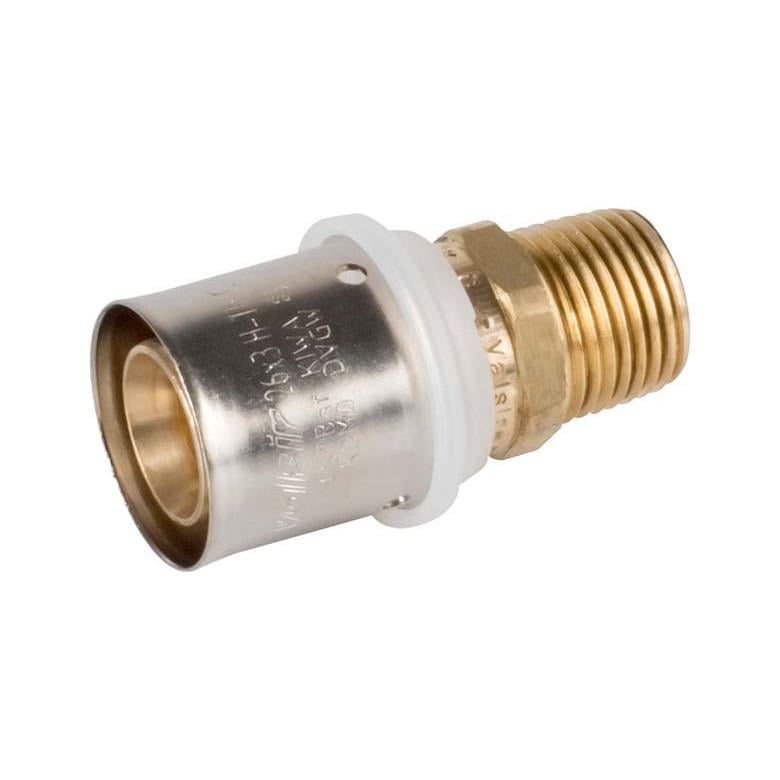 Пресс-переходник Valsir Pexal Brass 20 2,5x1/2" С (VS0170223)