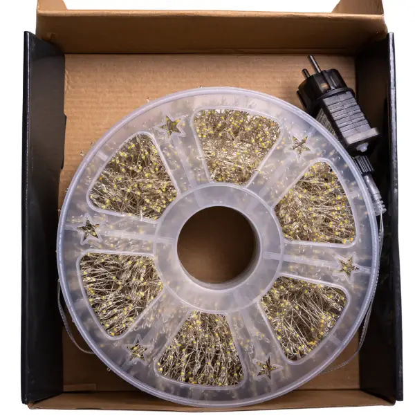 Гирлянда-нить Роса Хвойная лапа на медной проволоке 3000 LED 100 м Холодный белый (21-107-D3000L100MWW) - фото 5 Гирлянда-нить Роса Хвойная лапа на медной проволоке 3000 LED 100 м Холодный белый (21-107-D3000L100MWW) - фото 5