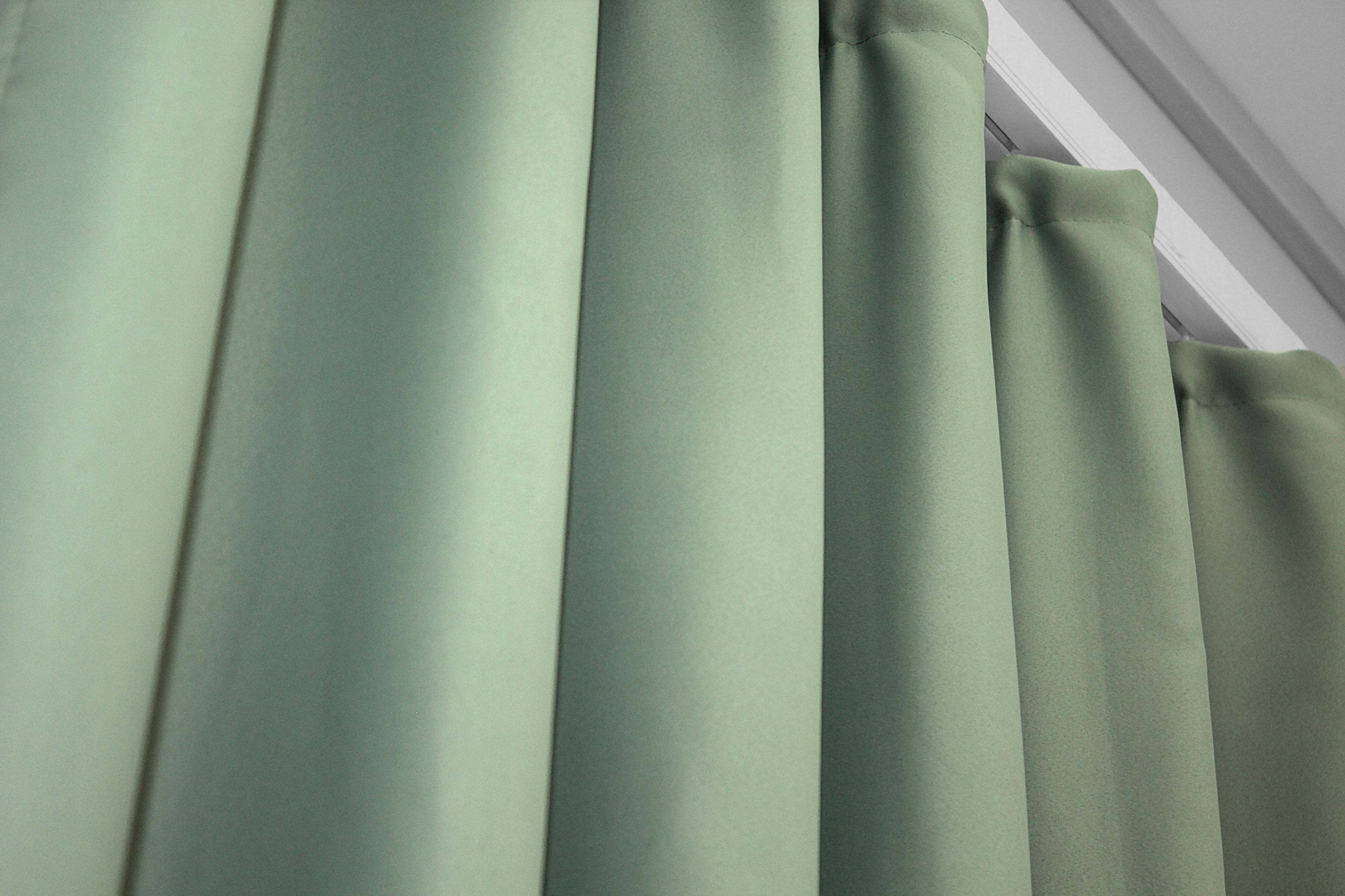 Комплект штор VR-Textil Fusion Dimout № 830ш й блекаут 150х270 см 2 шт. Фісташковий (30-613) - фото 6