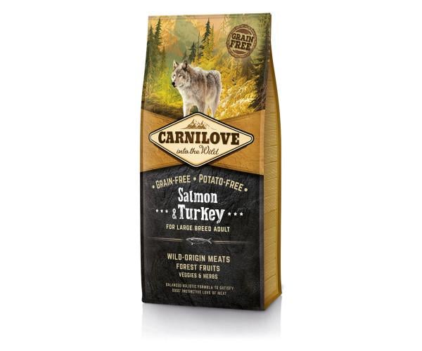 Корм сухий Carnilove Salmon&Turkey Large Breed Лосось та індичка для дорослих собак великих порід вагою від 25 кг 1,5 кг