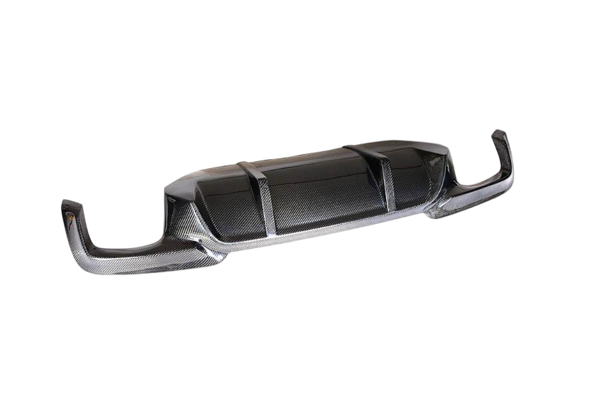 Диффузор заднего бампера DDCarbon V1 M-Sport для BMW 5 серия F-10/11/07 2010-2016 гг. натуральный карбон (136964)