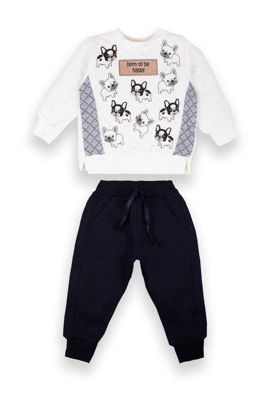 Костюм детский для мальчика Gabbi KS-20-21 Зооленд 68 см Молочный (12377)