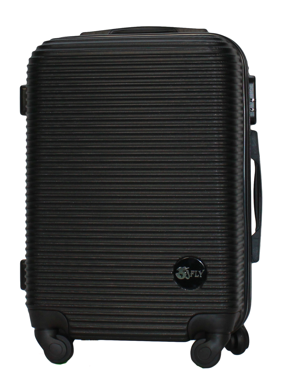 Валіза Fly 91240 мала 55х38х23 см ручна поклажа на 4 колесах Чорний
