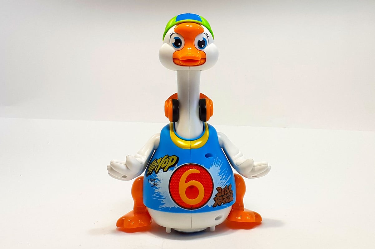 Игрушка для малышей танйцующий гусь Hola Toys синий - фото 6 Игрушка для малышей танйцующий гусь Hola Toys синий - фото 6