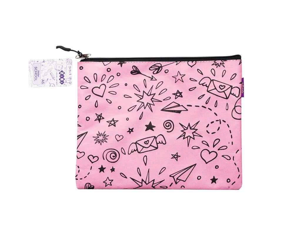 Папка ZiBi А5 ШКОЛА 24,5x20x1 см котон та поліест Рожевий (ZB.705530-10) Папка ZiBi А5 ШКОЛА 24,5x20x1 см котон та поліест Рожевий (ZB.705530-10)