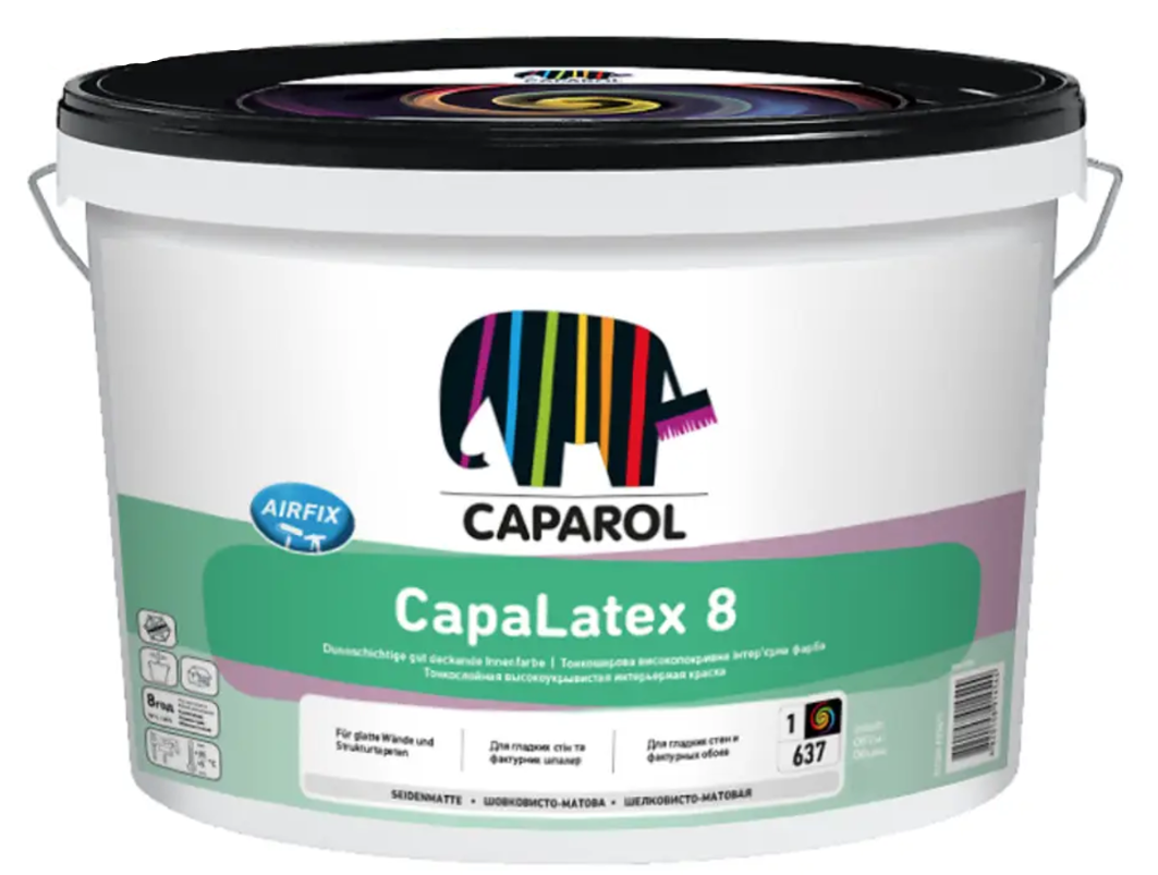 Фарба інтер'єрна латексна шовковисто-матова Caparol CapaLatex 8 база 1 10 л (2438998329)