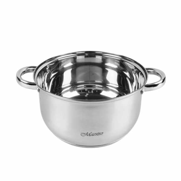 Набор посуды Maestro из нержавеющей стали со стеклянными крышками 3 л/4 л/5 л 6 пр. (3e7605c1) - фото 4 Набор посуды Maestro из нержавеющей стали со стеклянными крышками 3 л/4 л/5 л 6 пр. (3e7605c1) - фото 4