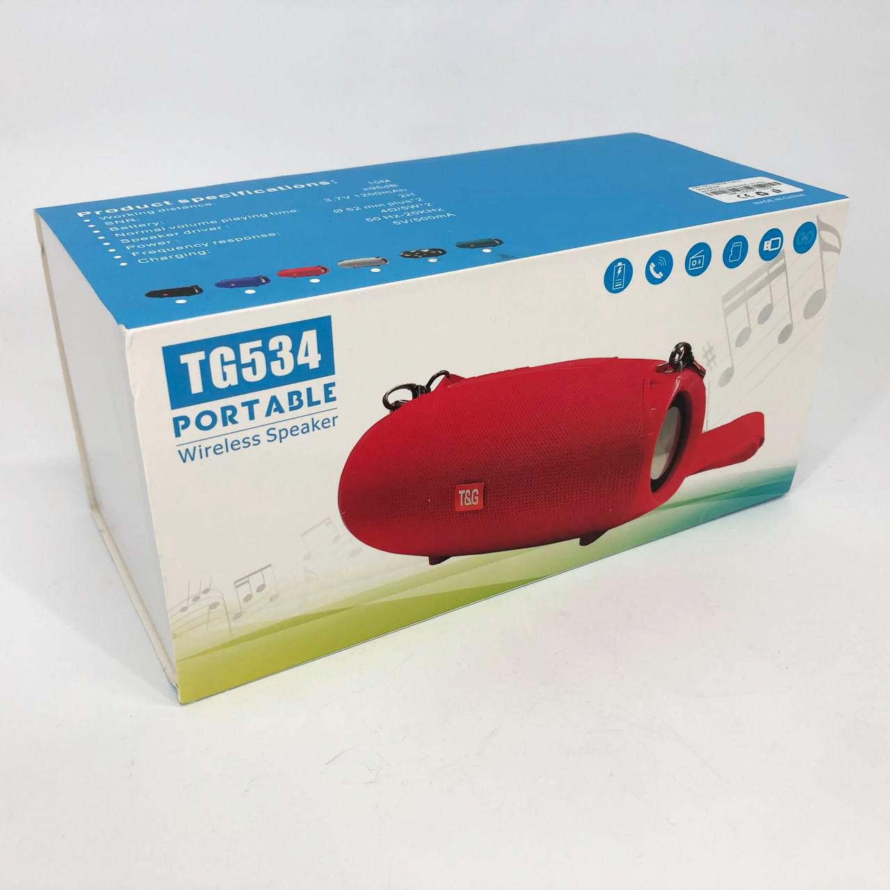 Портативная Bluetooth колонка TG534 SD IPX5 с ремешком Красный - фото 7 Портативная Bluetooth колонка TG534 SD IPX5 с ремешком Красный - фото 7
