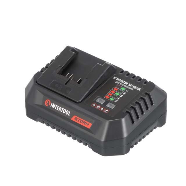 Пристрій зарядний для акумуляторів Intertool WT-0345 Li-ion 20 В струм заряду 4 А (129970)