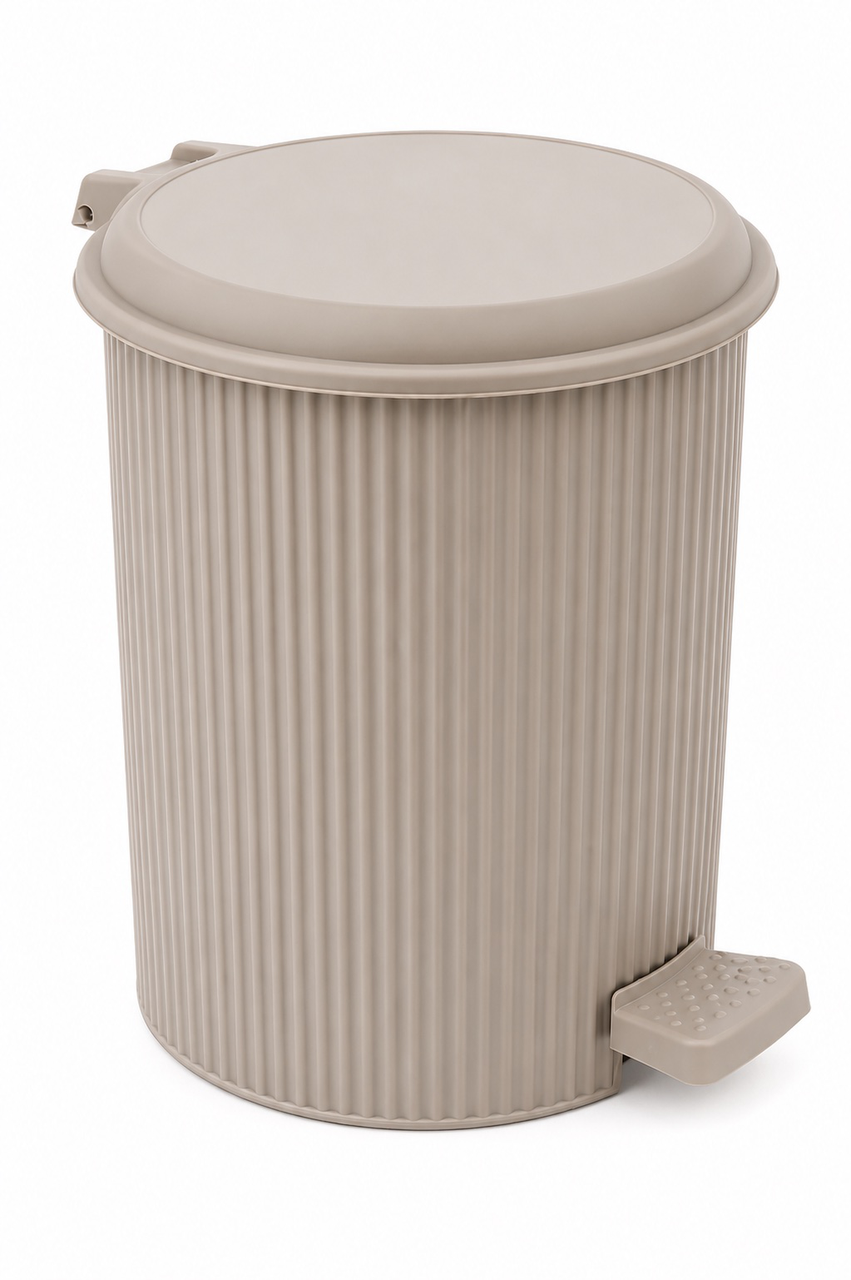 Ведро мусорное Elif Plastik круглое с педалью 20 л Серый (UN-327) Ведро мусорное Elif Plastik круглое с педалью 20 л Серый (UN-327)