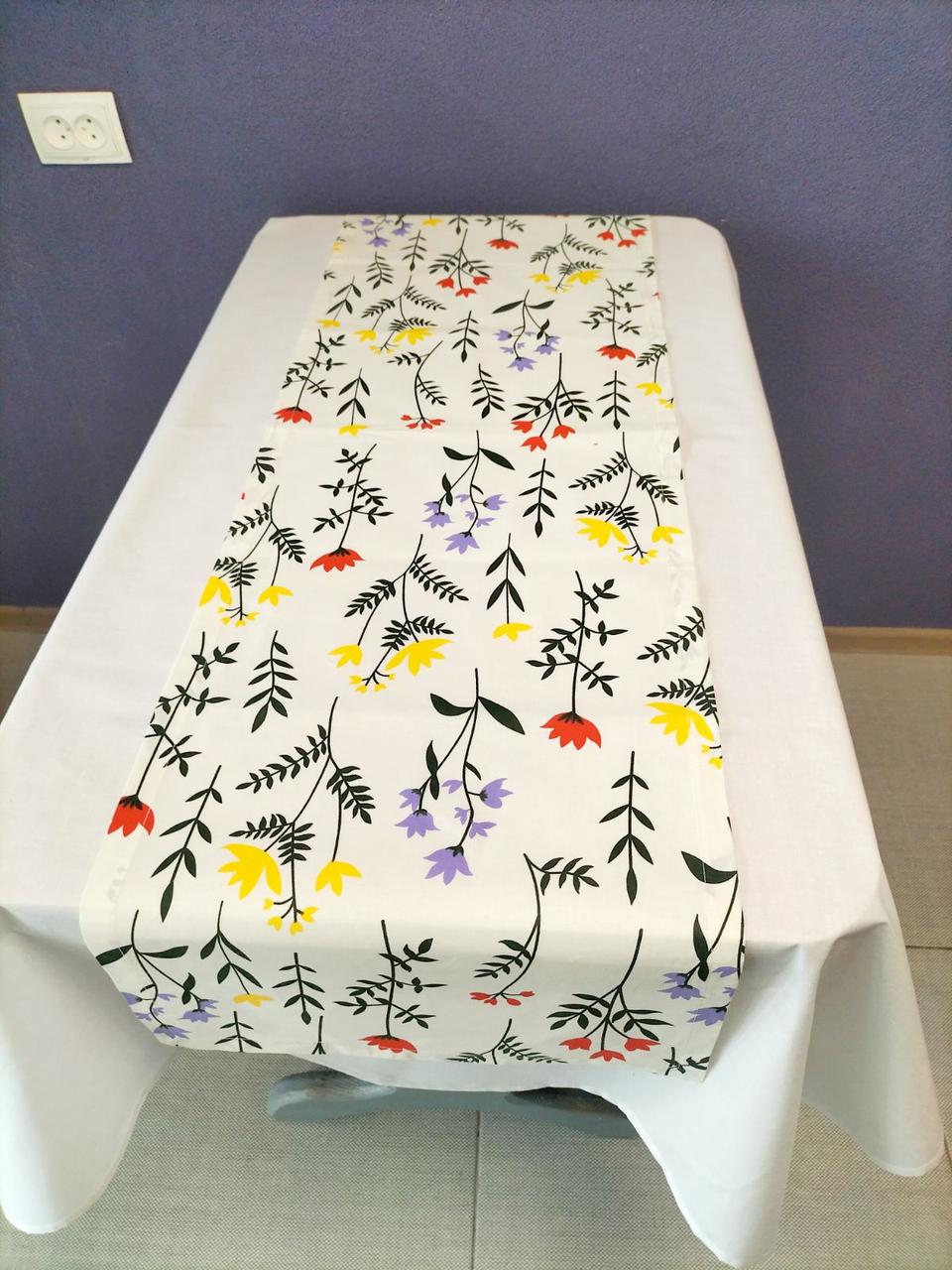 Ранер на стол весенний Цветочный 40x140 см (СК011)