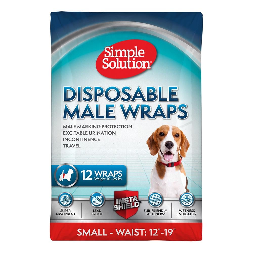 Влагопоглощающий пояс для собак Simple Solution Disposable Wrap for Male Dogs для малых пород (ss11537)