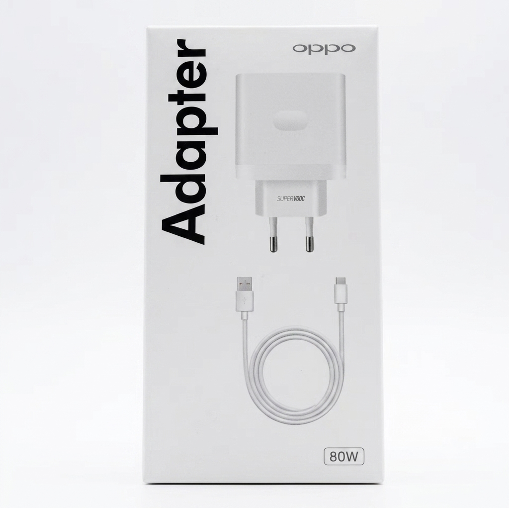 Зарядний пристрій мережевий OPPO SuperVOOC 80W BOX з кабелем 1 м (36227430)