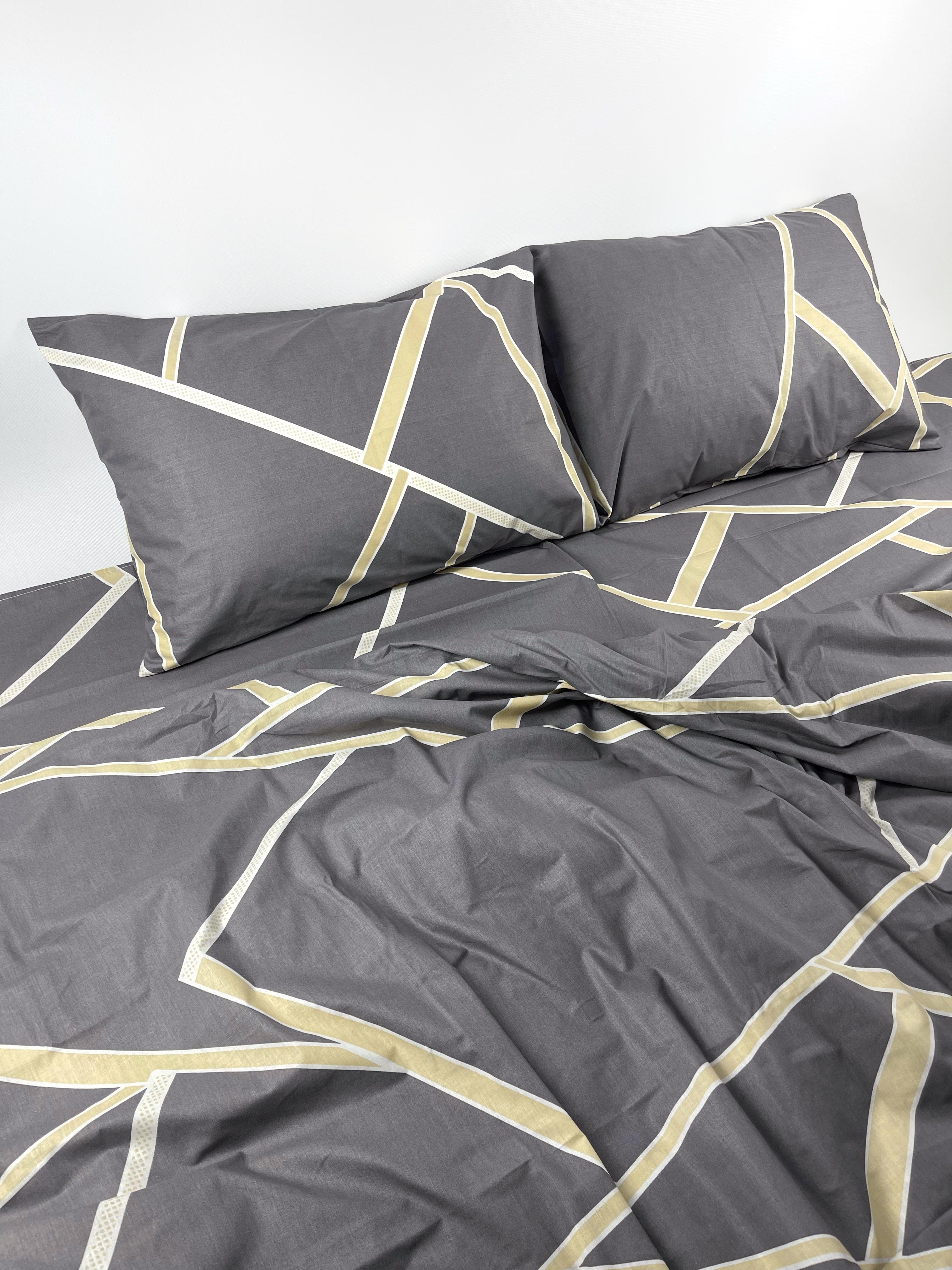 Комплект постельного белья Ватин Голд-Lux Модерн семейный (14708847)