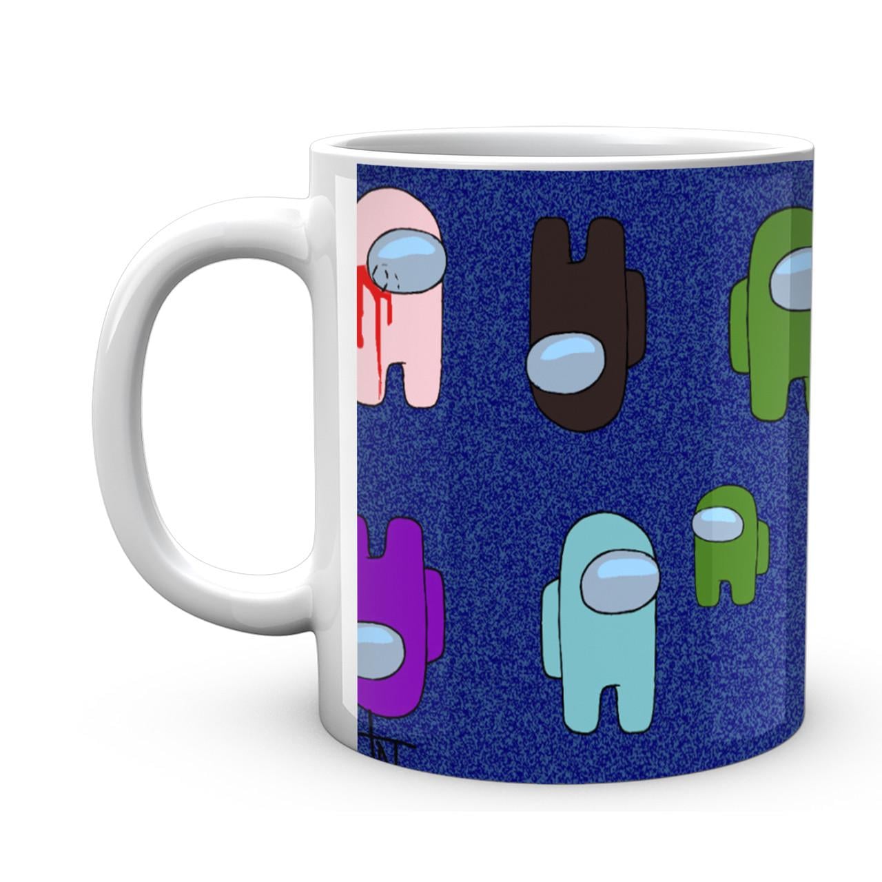 Чашка Gee! Among Us Один из нас Два ряда на синем фоне AU.02.567