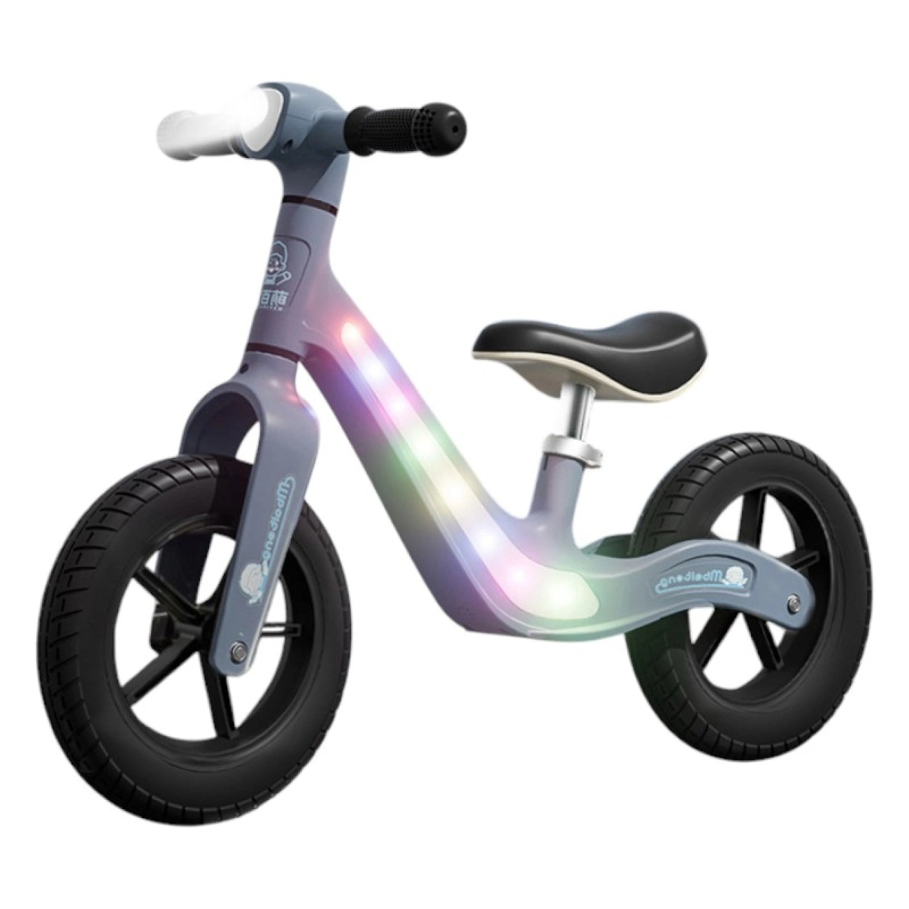 Биговел Fashion S2 Balance Bike 12" с LED-подсветкой для первых поездок Нейлоновый Биговел Fashion S2 Balance Bike 12" с LED-подсветкой для первых поездок Нейлоновый