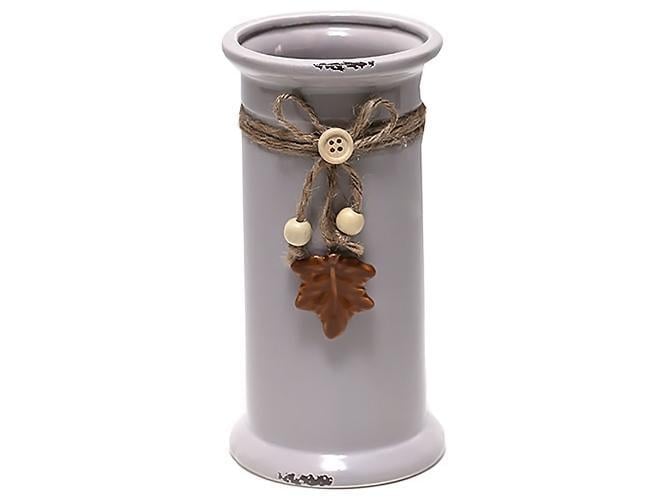 Ваза керамическая состаренная с декором 19 см (BDI-794-V14)