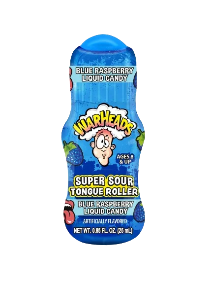 Конфета жидкая Warheads Super Sour Tongue Rollers со вкусом синей малины 24 г (2326563282)