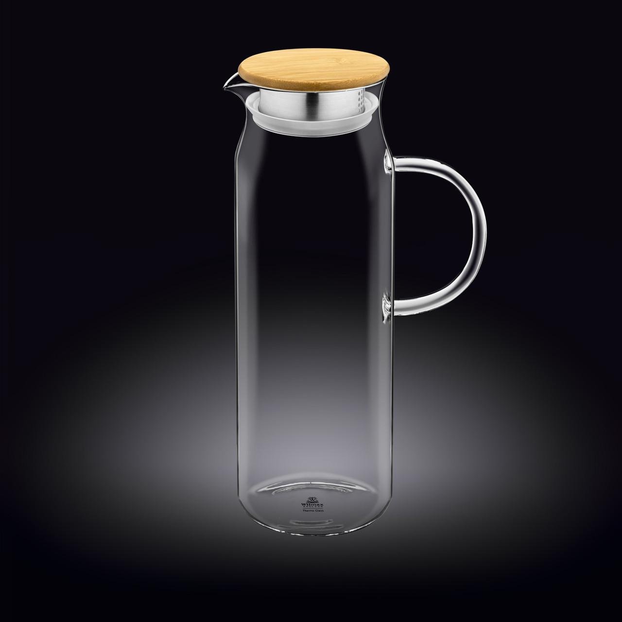 Кувшин Wilmax с бамбуковой крышкой 1500 мл (WL-888208)