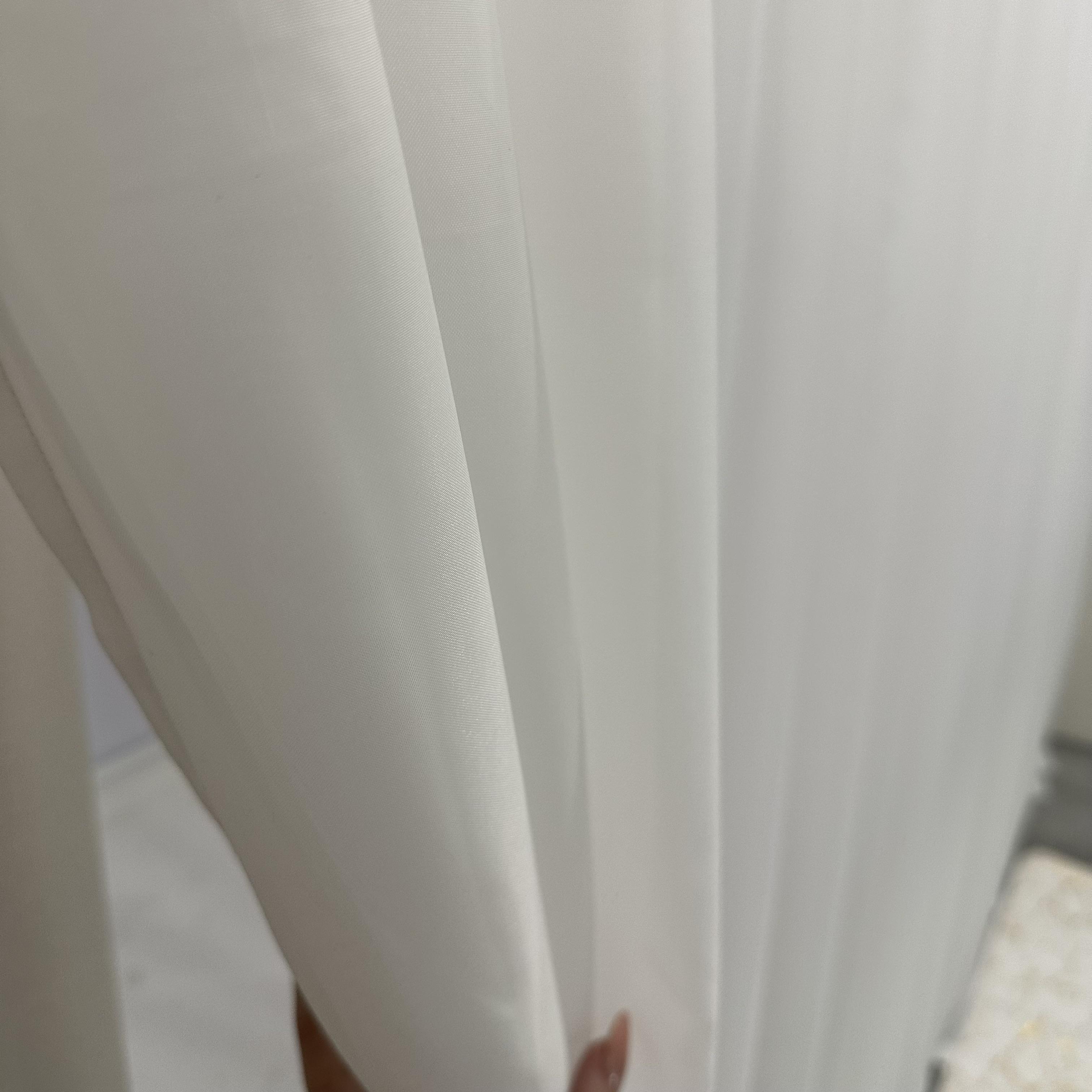 Тюль шифоновий готовий на тасьмі 300х270 см Білий (ТШ-3) - фото 5 Тюль шифоновий готовий на тасьмі 300х270 см Білий (ТШ-3) - фото 5