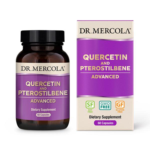 Натуральна добавка Dr. Mercola Quercetin And Pterostilbene Advanced 60 капс. (7123)