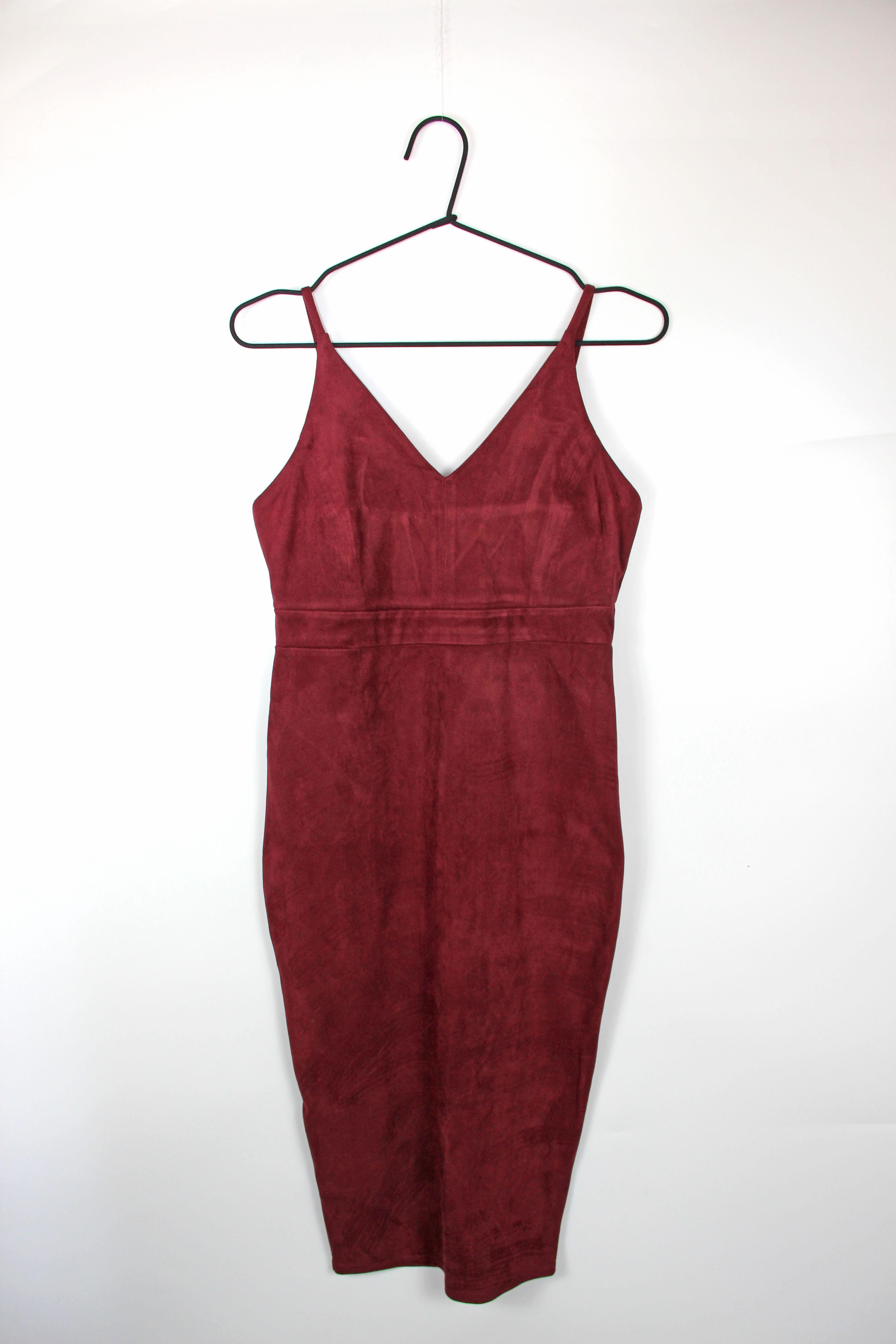 Платье Asos 6120877 р. 36 Бордовый (4524327810881)
