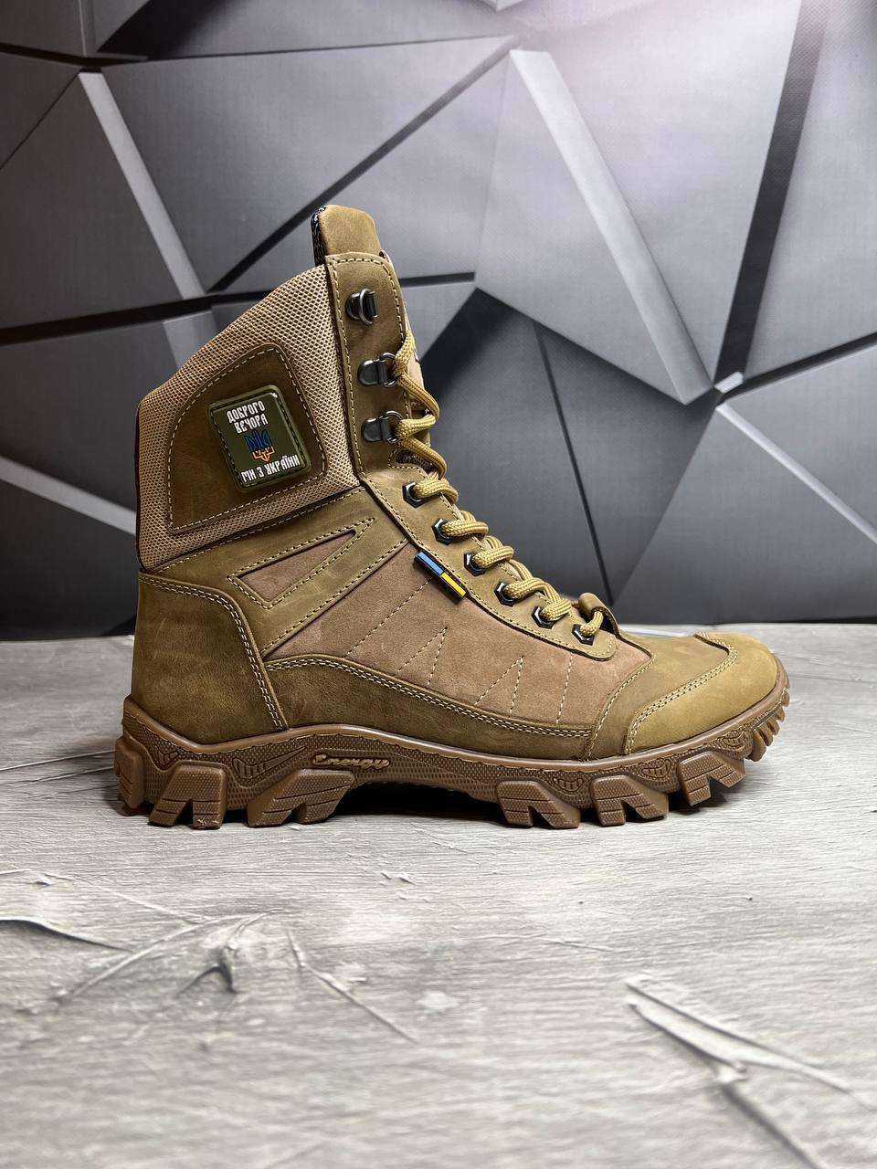Берці чоловічі із натурального нубука демісезонні р. 44 Койот - фото 5 Берці чоловічі із натурального нубука демісезонні р. 44 Койот - фото 5