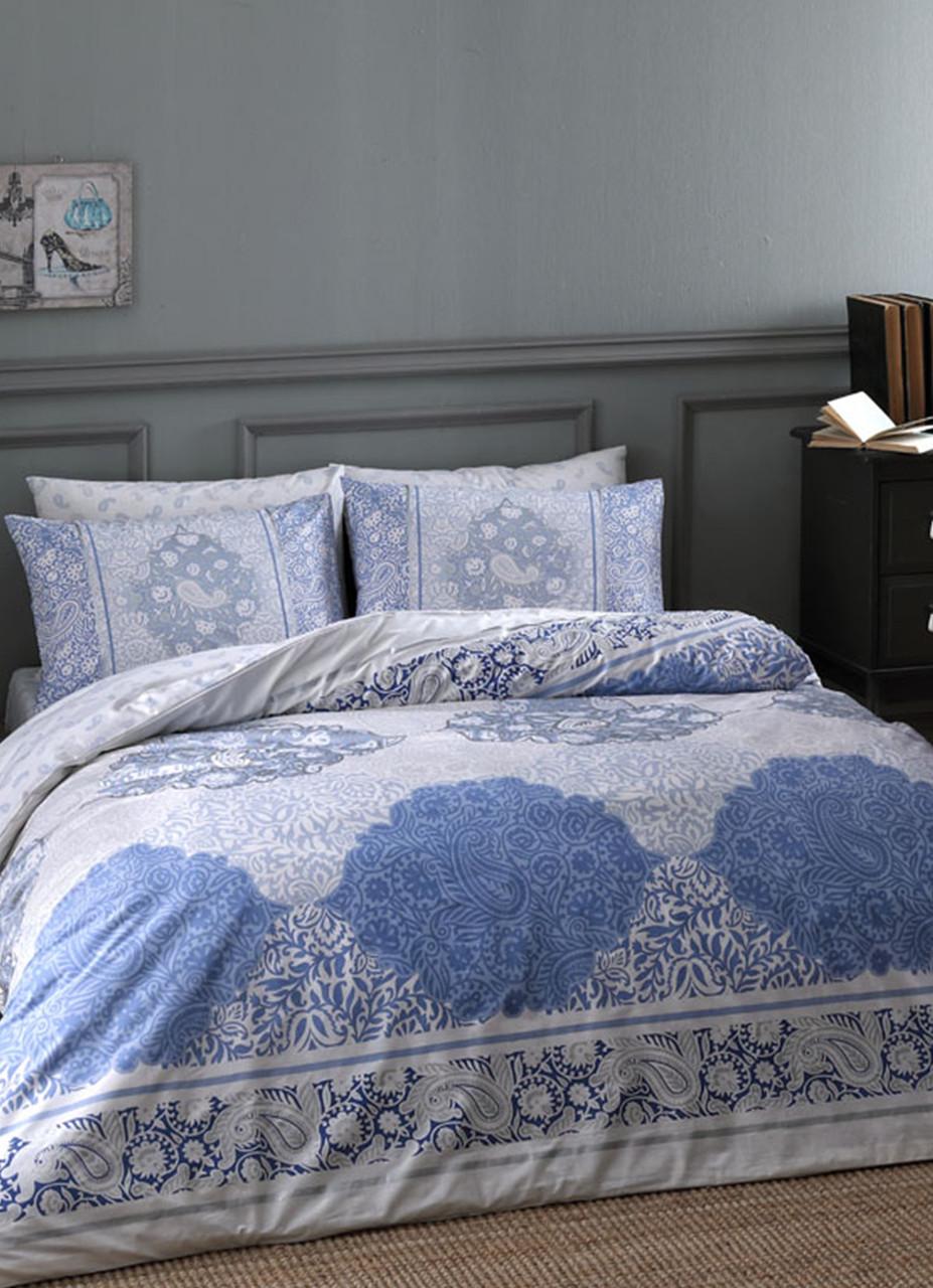 Постельное белье Tac Aryan mavi v01 семейное Голубой (2000022175050)