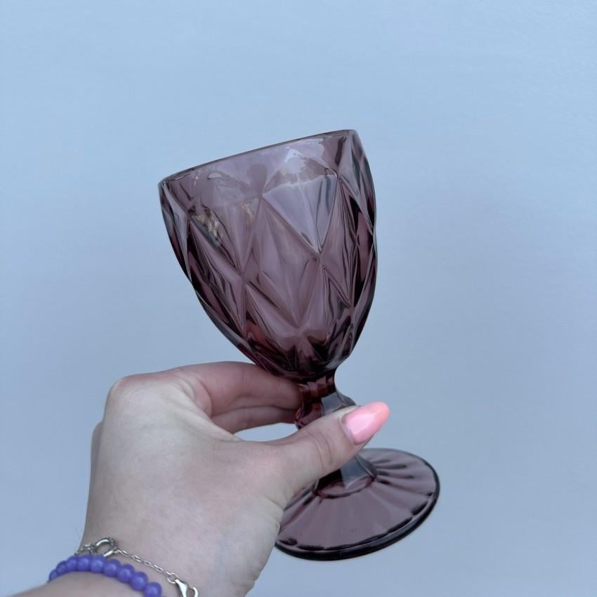 Набір скляних келихів для вина A-PLUS 9004 240 мл 6 шт. Purple Red (2633823364) - фото 5