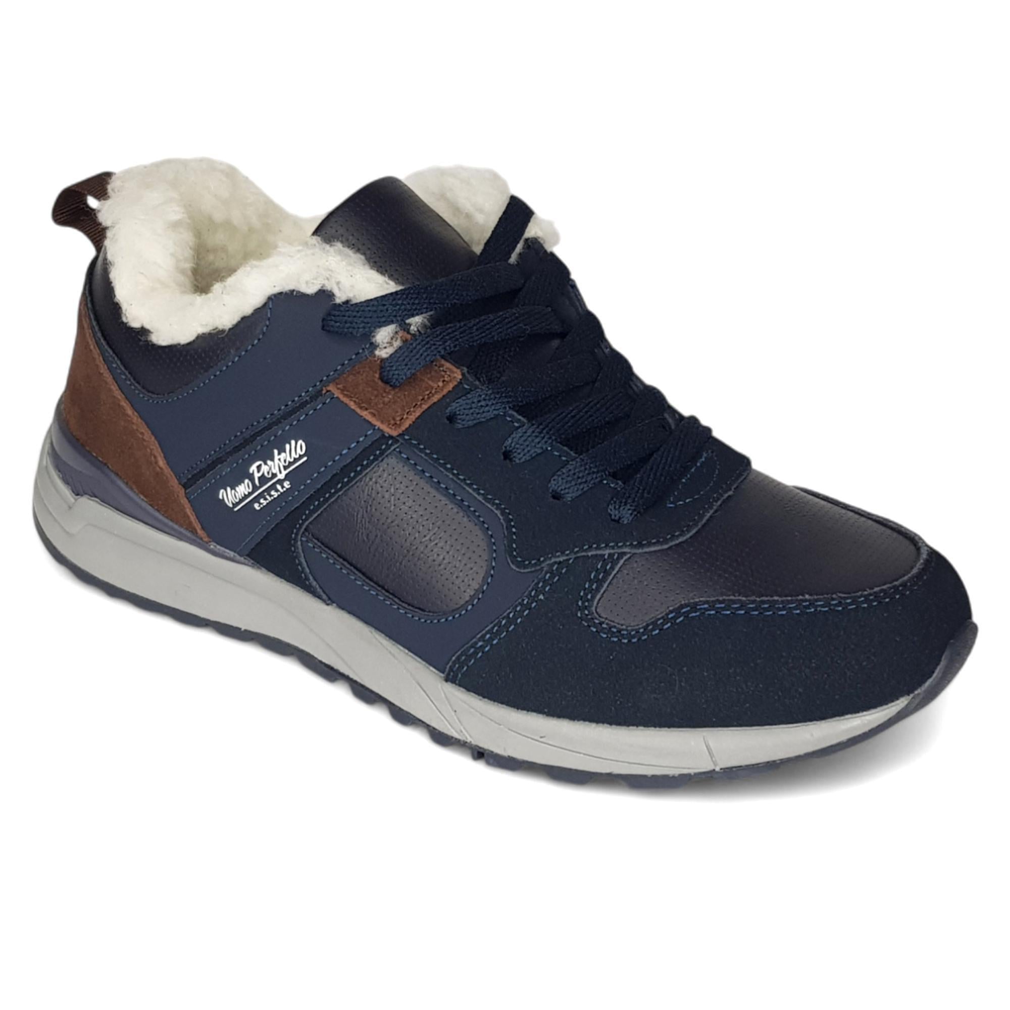 Кроссовки мужские зимние Wollen р. 40 Синий (13155-40)