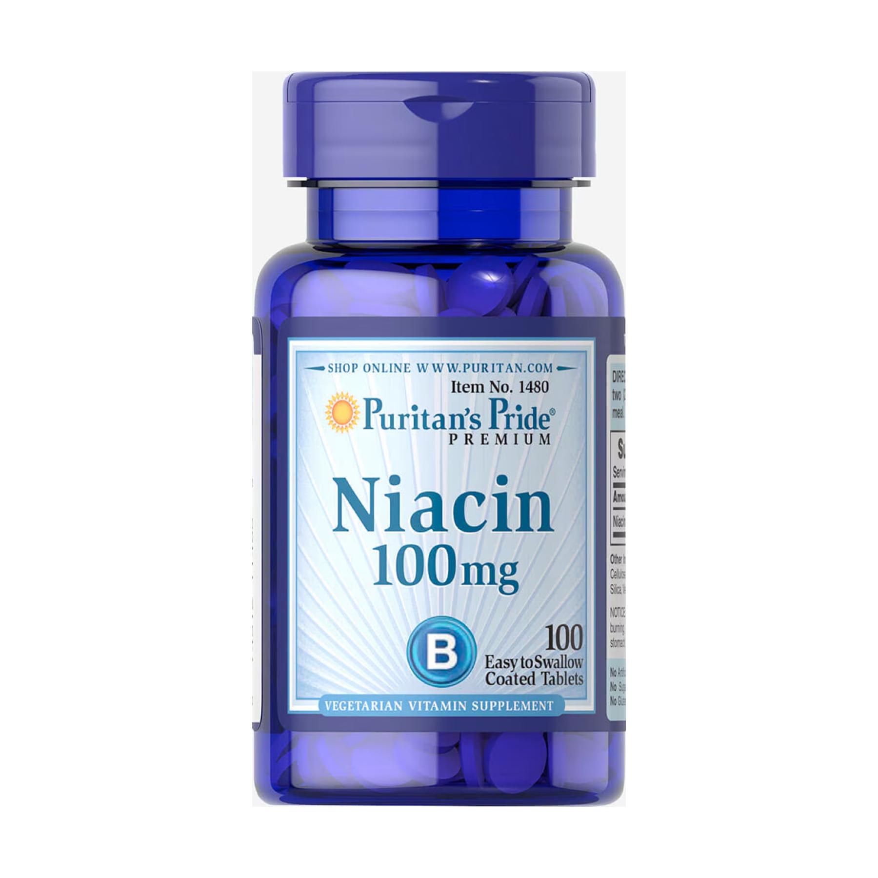 Натуральная добавка Niacin 100 mg 100 tabs (2023-10-2521)