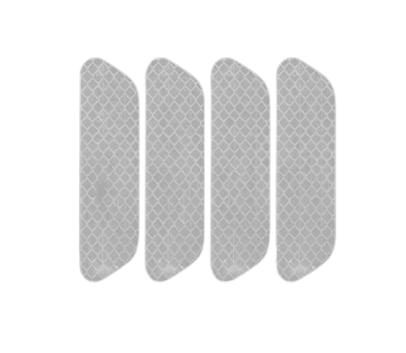 Наклейки світловідбиваючі для дверей авто Срібний (5207)