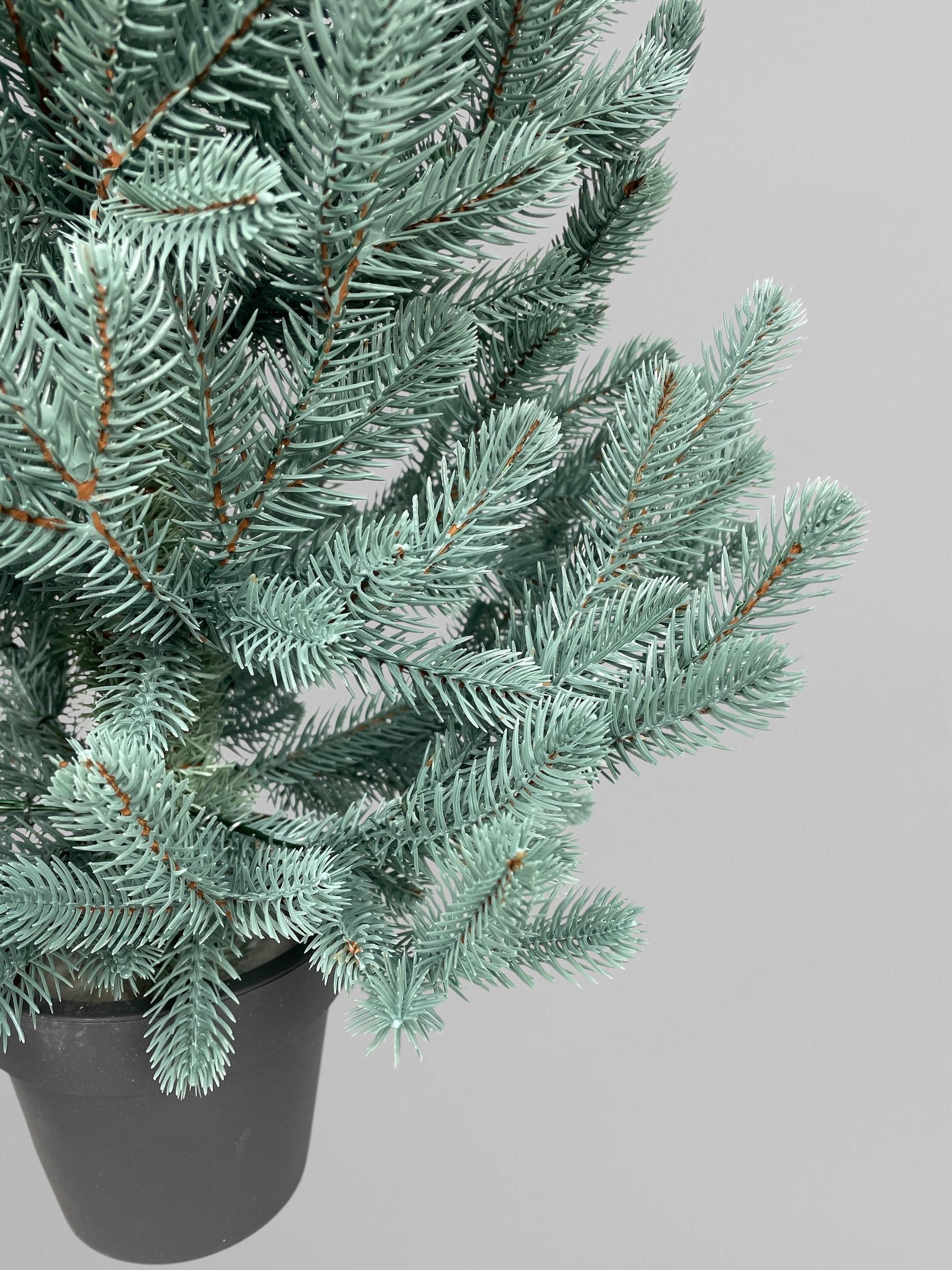 Штучна ялинка лита Traditional в горщику 70 см Блакитний (Н01020) - фото 6 Штучна ялинка лита Traditional в горщику 70 см Блакитний (Н01020) - фото 6