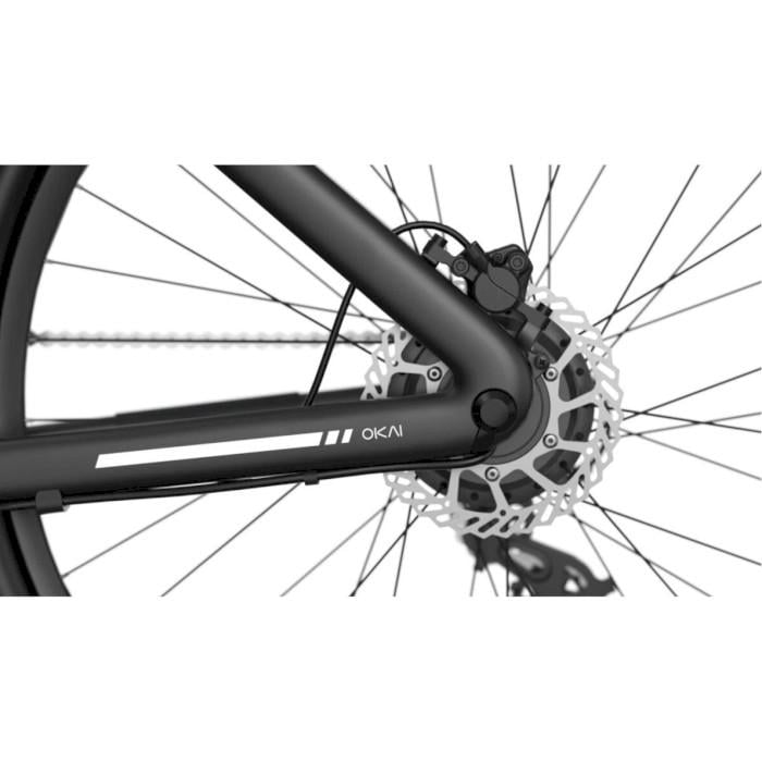 Електровелосипед OKAI LyteCycle EB60 Black 28"/100 км/25 км/год/42V/550 Вт/9,6Ah/NFC Black (EB60-B) - фото 6
