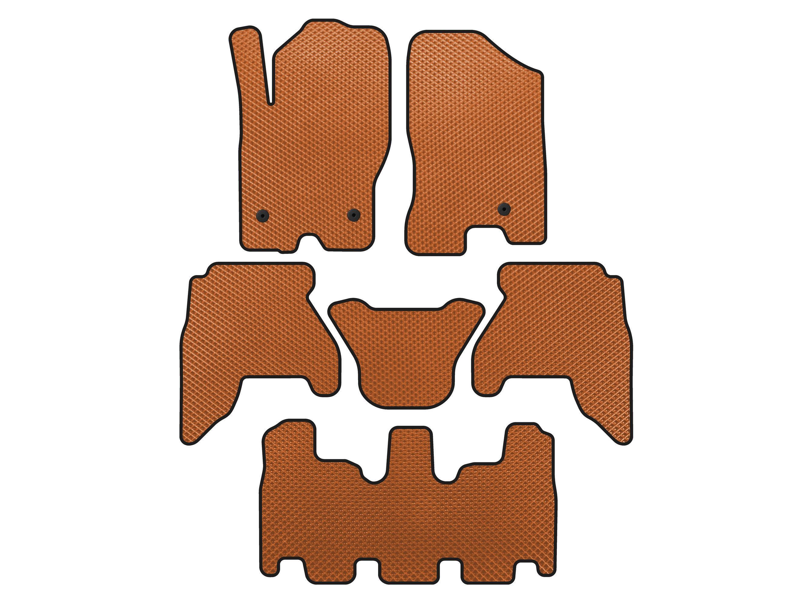 Коврики Digital Designs для Nissan Pathfinder R51 2005-2014рр. этилвинилацетат Помаранчевий (158997)