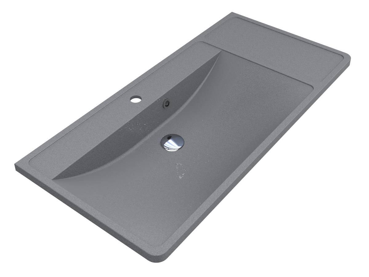 Умивальник Miraggio SACRAMENTO MIRASTONE матовий Сірий (84036)