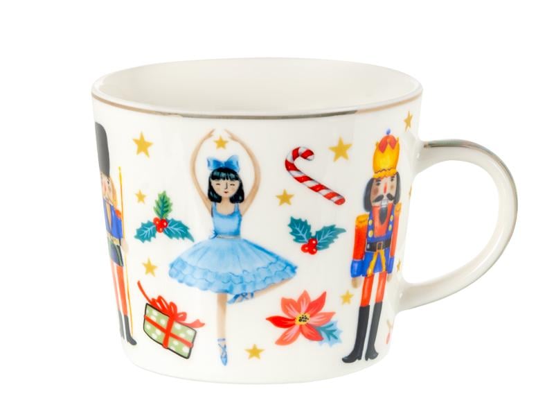 Набір чайних чашок Lefard Клара і Лускунчик порцелянових з блюдцем на 2 персони 250 мл (922-098) - фото 3