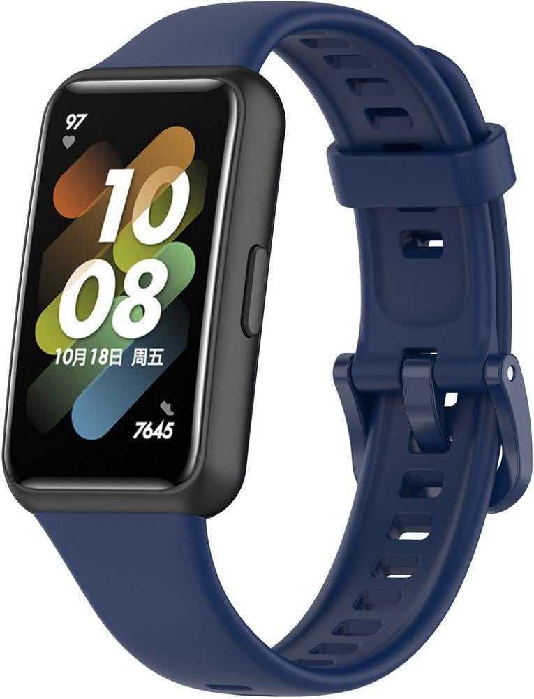 Ремінець Jsota для Huawei Band 7 силіконовий Dark Blue (28086-5D)
