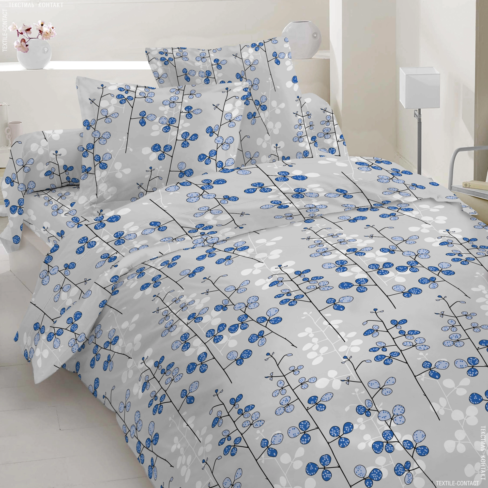 Комплект постельного белья Vital Textile Голд Люкс бязь двуспальный 180х220 см (BL2-825)