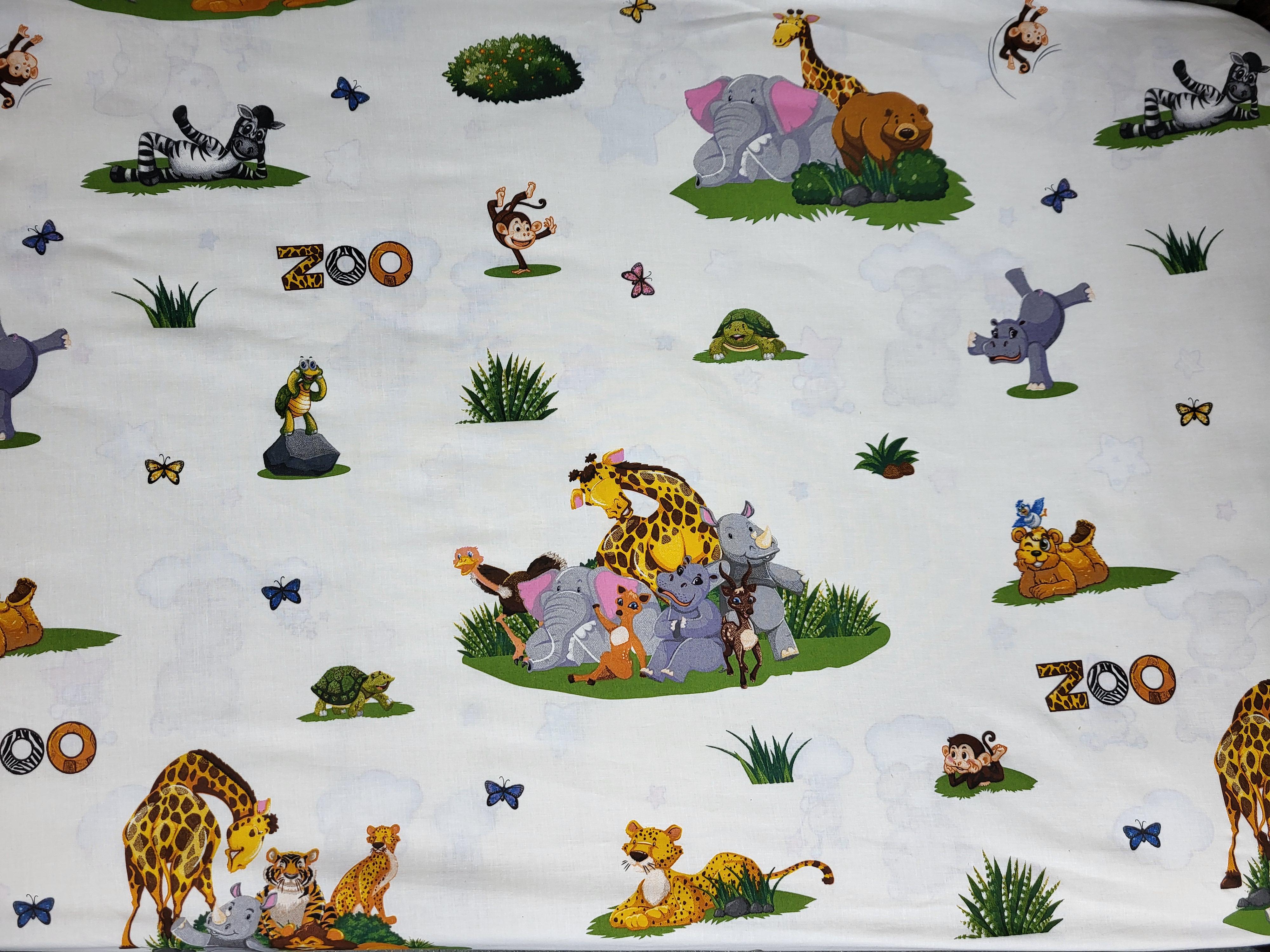 Простынь на резинке для детского круглого матраса Zoo 75x130 см (1504) - фото 2 Простынь на резинке для детского круглого матраса Zoo 75x130 см (1504) - фото 2